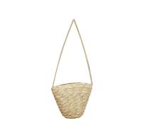 CONGARTENO Handmade Rattan Woven Mini Crossbody Bag for Women Versatile Straw Purse Adjustable Strap for Casual Outings and Daily Use