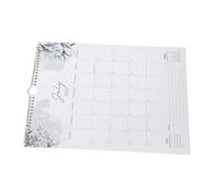 CONGARTENO Hanging Wall Calendar Spiral Bound Large Monthly Planner with Smooth Page Turning Elegant Floral Design for Home Office Family Scheduling July to December