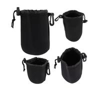 CONGARTENO Hard Camera Case Set 4 Neoprene Pouches for Camera Lens Durable Cover Ideal for Photo Accessories Storage