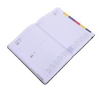 CONGARTENO Hardcover Pocket Planner Daily Notebook with English Layout Ink Smudging Resistant Compact Study Travel Days Hourly Schedule Organizer for Professionals and
