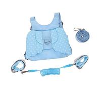 CONGARTENO Harness Leash with Breathable Strap Lost Wrist Link Safety Leash for Comfortable Walking Backpack Reins for Blue