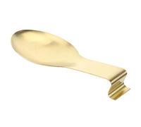 CONGARTENO Heat Resistant Spoon Rest Pad Ladle and Holder for Kitchen Utensils Rustproof Tableware Stand with Smooth Polished Surface Dishwasher Safe Kitchen Supply