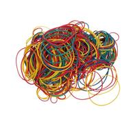 CONGARTENO Heavy Duty Multi Color Rubber Bands Elastic Cord Assorted Bright Stretchable Rings for Hair Tying Crafts Decoration Office and Home Use Reusable and Strong