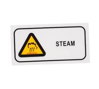 CONGARTENO High Temperature Steam Warning Sign Sticker Caution Hot Surface Label with English Text for Industrial Equipment Safety Burn Prevention Notice for Machinery