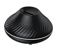 CONGARTENO Home Aroma Diffuser with Flame Imitation and Colorful Night Light Quiet Operation Essential Oil Diffuser for Office and Household Decorative Humidifier Easy Charging Black Design