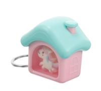 CONGARTENO House Keychain Light and Music Cute Led Pendant Keyring for Handbag and Backpack Decoration Creative for