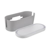 CONGARTENO Household Cable Organizer Box with Large Opening for Power Strip Storage High-strength Plastic Container with Lid for Wire Management and Heat Dissipation Multipurpose Lightweight