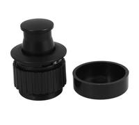 CONGARTENO Invisible Recessed Cabinet Pull Handle with Spring Mechanism, Matte Black Hidden Wardrobe and Drawer Handle for Embedded Cupboard and Dresser Doors,