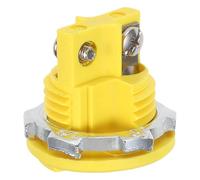 CONGARTENO K Type Thermocouple Connector Panel Mount Female Adapter Socket High Temperature C Yellow Compatible with Male Plug for Precise Industrial Temperature Control and Monitoring
