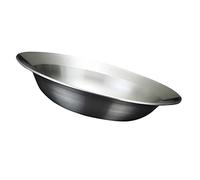 CONGARTENO Korean Style Stainless Steel Salad Bowl Food Grade Resistant Shallow Fruit Plate Dishwasher Safe Vintage Serving Dish for Kitchen Use