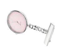 CONGARTENO Large Dial Nurse Fob Watch Portable Timepiece for Nurses and Medical Students Lightweight Design with Read Numerals Durable and Stylish Pink Face