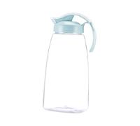 CONGARTENO Large Heat-Resistant Beverage Kettle Jug for Cold and Hot Drinks Food-Safe Water Pitcher with Secure Lid Blue Container for Juice Iced Tea Parties and Family Use