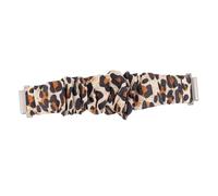 CONGARTENO Leopard Print Replacement Watch Wristband for Watch Active Stretchable Hair Tie Strap Soft Breathable Fabric Comfortable Skin-friendly Fit for Women