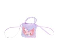 CONGARTENO Little Girl Unicorn Crossbody Bag Small Portable Handbag with Shoulder Strap Cute Cartoon Design for Parties Travel Everyday Use Durable and Charming Tie Dye Purple