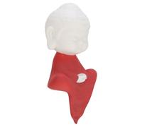CONGARTENO Little Monk Statue Ceramic Figurine Desktop Ornament Red Monks Home Decoration Sacred Buddha Figure