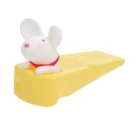 CONGARTENO Luminous Mouse Door Stopper Anti-Slip Decorative Door Wedge for Home Bedroom Living Protecting Fingers and Walls Suitable for Tile