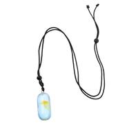 CONGARTENO Luminous Ocean Jellyfish Pendant Necklace Glowing Resin Jewelry Glow Dark Charm Accessory for Halloween Parties Summer Beach and Coastal Themes