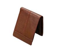 CONGARTENO Mad Horse Leather Wallet Short RFID Men's Coffee Casual Card Holder for Everyday Use