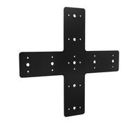 CONGARTENO Metal Cross Mending Plate Heavy Duty for Truss Reinforcement, Single Piece Mounting Plate with Secure Cross Design for Outdoor Structural Stability