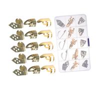 CONGARTENO Metal Guitar Finger Picks Set with Banjo Thumb Picks Gold Fingerpicks for Guitar Lovers and Banjo Learners Comfortable No Burr Design Reusable Protective Plectrums with Storage Box