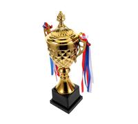 CONGARTENO Metal Sports Trophy Cup Large for Basketball Football Running Gymnastics Hockey Tournament with Gold Finish Competitive Award for Quiz Winners and Athletic Events