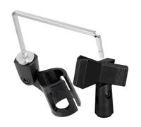 CONGARTENO Mic Stand Clip for Saxophone Sax Microphone Clamp Metal Mic Holder Clip Easy Installation Accessory