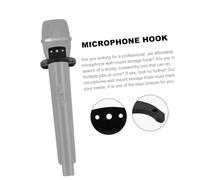 CONGARTENO Microphone Wall Mount Holder for Wireless Mic Silicone Mic Hook Hanger for Gamer Xlr Stand Bracket