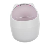 CONGARTENO Mini Desktop Trash Can with Shake Cover Lightweight Lovely Animal-shaped Waste Bin for Bedroom Office Kitchen Space-saving Design Safe for Play Areas Decorative Small Garbage