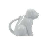 CONGARTENO Mini Milk Pitcher Creamer Jug 40ml Ceramic Milk Dispenser Cute Animal White Dog Design for Home and Restaurant Use