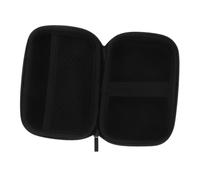 CONGARTENO Mini Printer and External Hard Drive Eva Protective Carrying Case with USB Cable Organizer, Compact Black Oxford Fabric Pouch for Travel and Electronics Accessories Storage