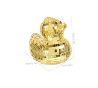 CONGARTENO Mirror Finish Glass Ornament Animal Decor for Home Living Bedroom Study Stylish Reflective Ball Figurine with Gold Eye Detail
