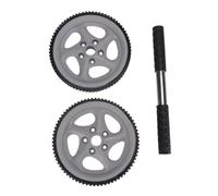 CONGARTENO Multi-functional Ab Roller Wheel for Abdominal Exercise with High-grip Handles and Wide-spaced Dual Wheels Stable Core Strength Trainer for Beginners and Advanced Home Fitness