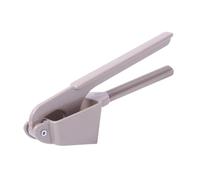 CONGARTENO Multifunction Garlic Mincer and Crusher Alloy Kitchen Gadget with Ergonomic Non-Slip Handles Large Chamber for Unpeeled Cloves Efficient Pattern Grey Kitchen Tool for Garlic Ginger