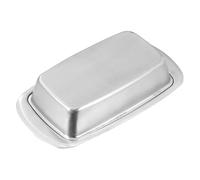 CONGARTENO Multipurpose Stainless Steel Butter Dish with Insulation for Fridge Storage Safe Fresh Keeping Box for Butter and Cheese Rust Dessert Plate for Kitchen and Dining