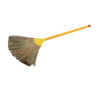 CONGARTENO Natural Handmade Sorghum Grass Broom with Detachable Handle, Gentle Dust Sweeping Brush for Indoor and Outdoor Yard, Patio, Garden Cleaning, Household Courtyard Use