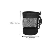 CONGARTENO Nylon Tennis Ball Storage Bag with Spring Buckle Large Capacity Mesh Waist Pouch for Golf Balls Baseballs and Outdoor Use
