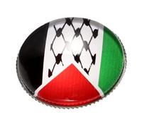 CONGARTENO Palestine Flag Brooch Pin Durable National Flag Badge Multi Purpose Decorative Lapel Pin for Handbags Show Your