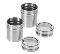 CONGARTENO Pepper Set Stainless Steel Single Shaker Jar Fine Sieve Strainer Ideal for Sugar Seasoning Cooking Moisture-Proof Kitchen Essential Random Color