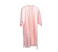 CONGARTENO Pink Salon Client Cutting Gown with Tie Stain Resistant Hairdressing Cape for Women Soft Breathable Fabric Easy Clean Professional Barber Apron for Hair Stylists