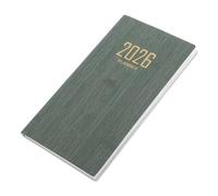 CONGARTENO Planner with Faux Leather Cover Portable Daily Notebook with Monthly Weekly Views Thick Paper for Home Office School Compact English Planner for Organized Year Planning