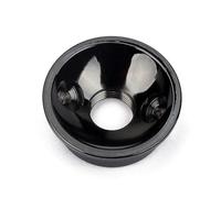 CONGARTENO Plate for Screws Tl 2 Threaded with Fits Metric Guitar 6.35mm Gt151 Black Metal Electric Jack Standard and Sockets 22mm Diameter Hole