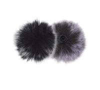 CONGARTENO Plush Fabric Furry Microphone Windshield Covers, 4pcs Wind Noise Reduction and Durability for Mini Clip-on Lavalier Mic for Outdoor Recordings and Interviews