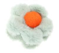 CONGARTENO Plush Flower Hair Claw Clip for Women Soft Elegant Jaw Clamp for Thick for Thin for Curly Hair Stylish Half Bun Holder