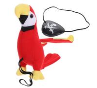 CONGARTENO Plush Pirate Parrot Prop Halloween Costume Accessory for Boys and Girls Adults Role Play Party Decor