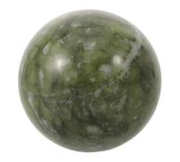 CONGARTENO Polished Jade Crystal Ball Feng Shui Green Sphere Ornament for Prosperity and Abundance Home Decor Natural Jade Figurine for Office Energy Balancing and Spiritual Harmony