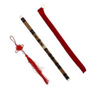 CONGARTENO Portable Bamboo Chinese Flute Key for Beginners and Two Traditional Dizi Instrument with Natural Wood Tone Educational Music Boys