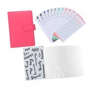 CONGARTENO Portable Budget Book with Cash Envelopes Expense Tracking Notepad with PVC Folder Practical Money Binder for Home Travel and Business Financial Planning