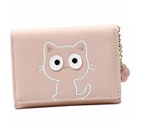 CONGARTENO Portable Cute Cat Wallet Stylish Cloth Credit Card Holder Pocket for Women Compact Pouch for Id and Business Cards for Travel and Daily Use