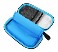 CONGARTENO Portable EVA Insulin Travel Case with Zipper Thick Padded Insulin Cooler Bag for Diabetes Supplies Foil Lining Medication Organizer for Travel and Daily Use and Easy Access