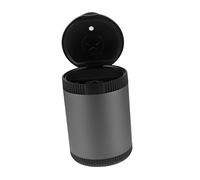 CONGARTENO Portable LED Luminous Car Ashtray Cup with Flame Retardant Compact Sealed Cigarette Ash Container for Auto Office and Home Use Easy to Clean and Carry